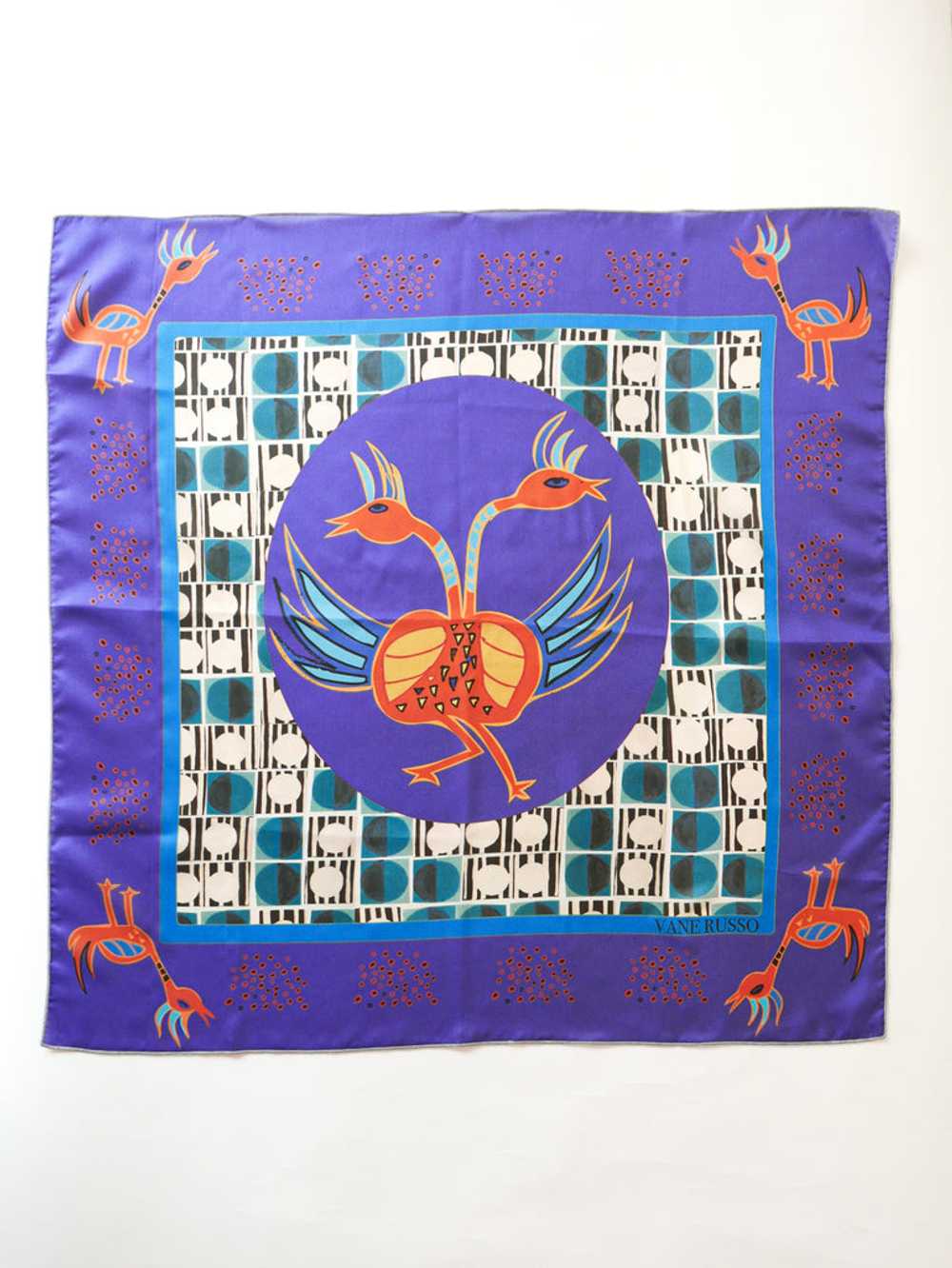 Vané Russo "Bird Song" Silk Scarf - image 1