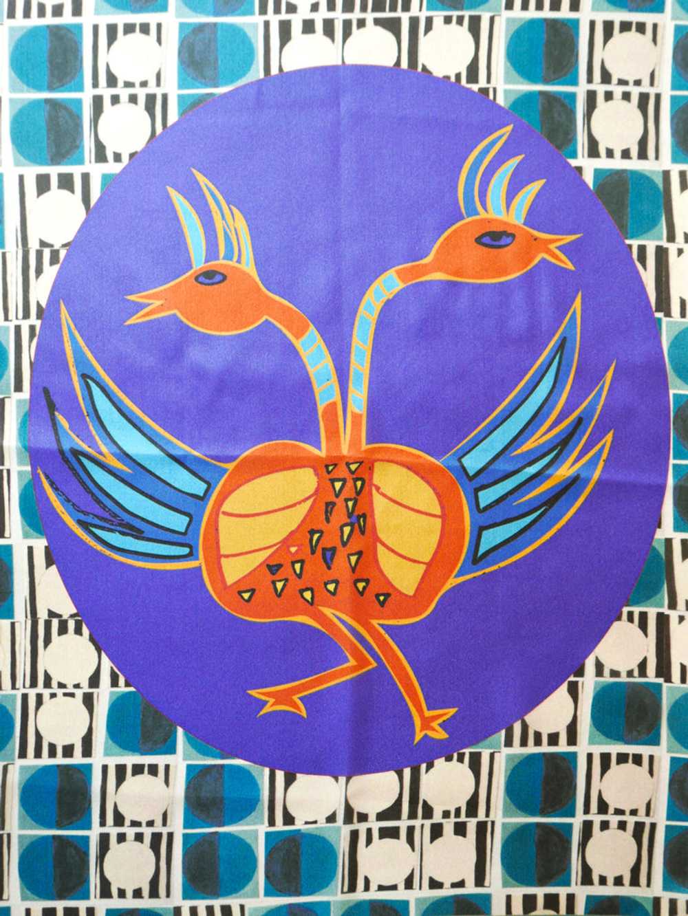 Vané Russo "Bird Song" Silk Scarf - image 5