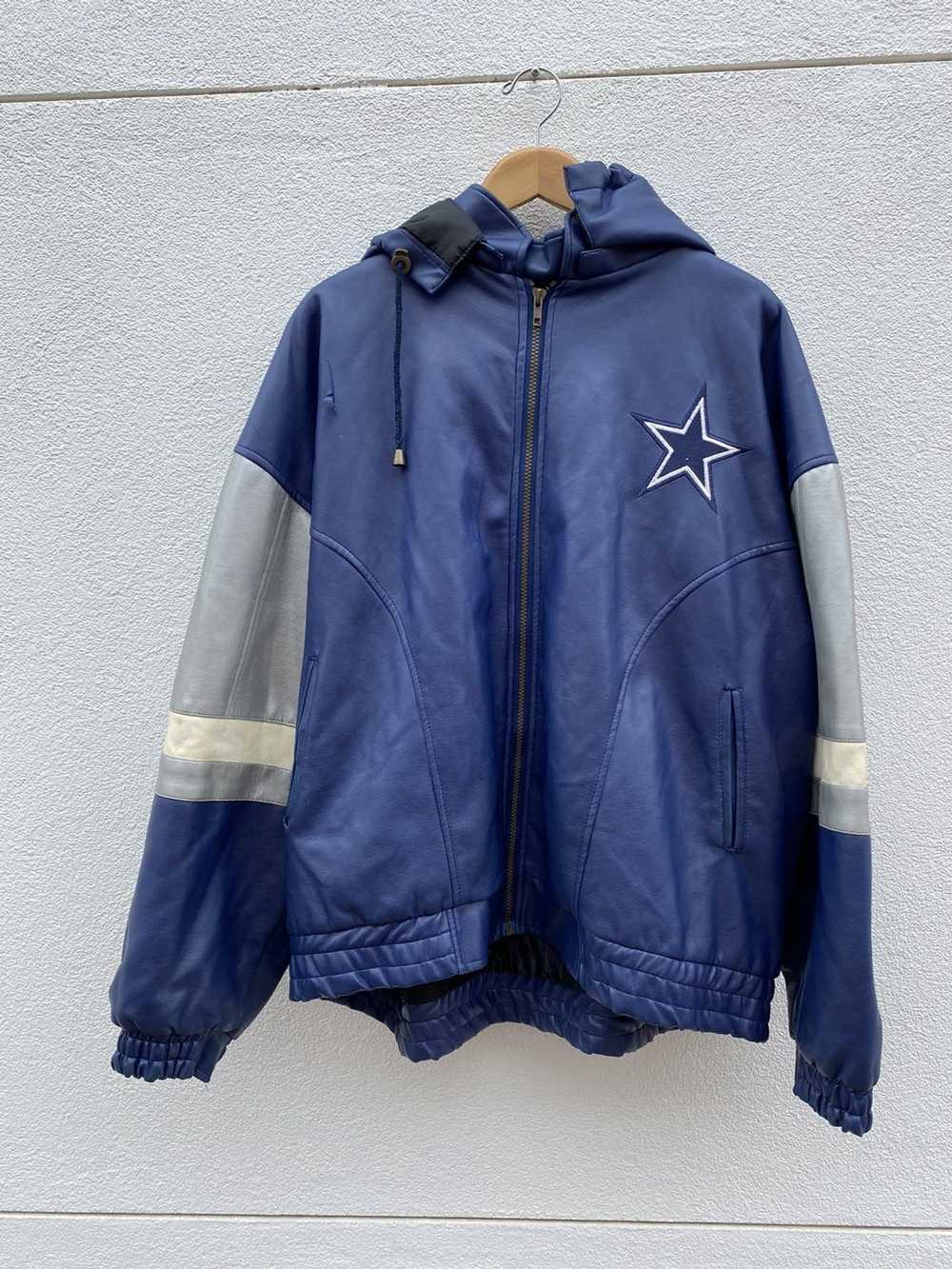 Vintage Vintage 90s Dallas Cowboys Leather Jacket… - image 2