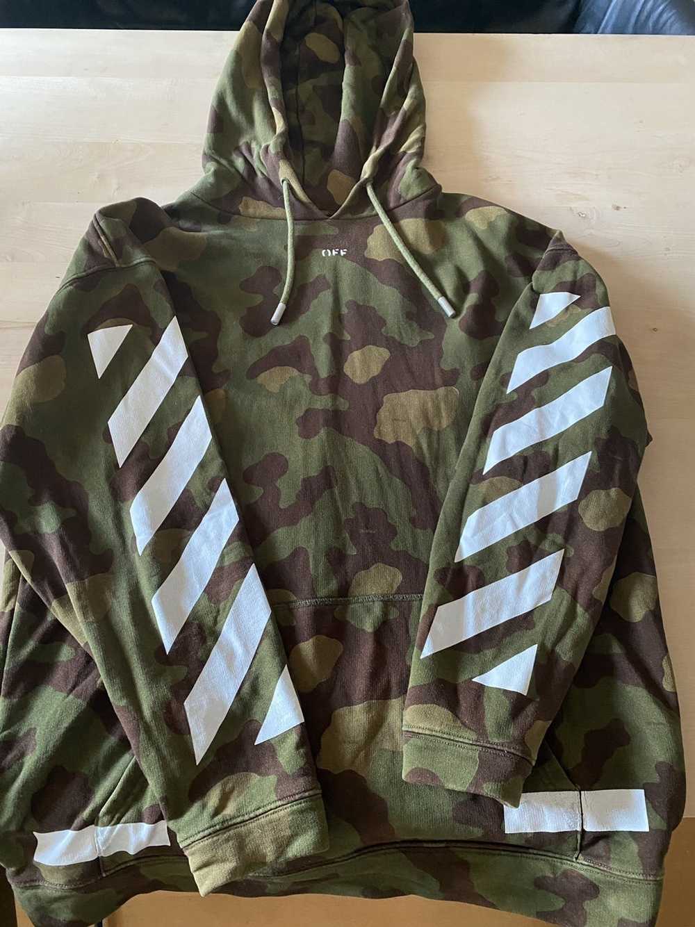 Off-White Off-White "Seeing Things" Camo Hoodie - image 4