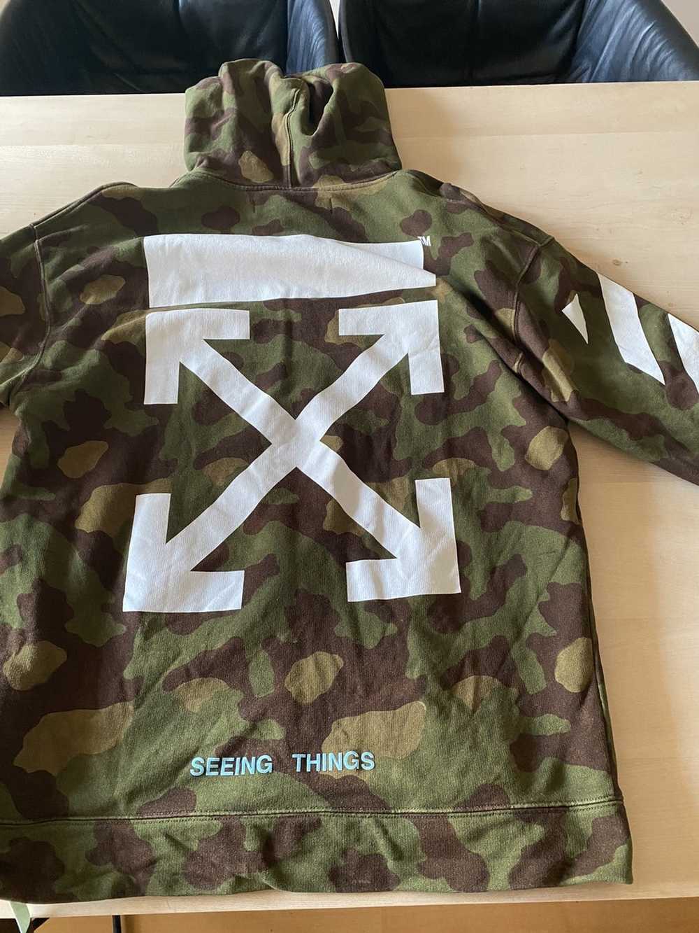 Off-White Off-White "Seeing Things" Camo Hoodie - image 6