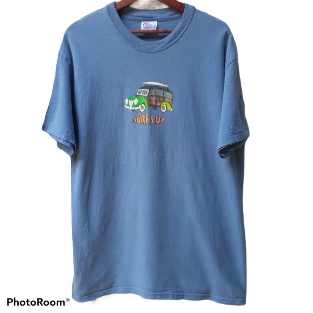 Hanes Vintage 90s SOBE SUR'S UP T Shirt - image 5