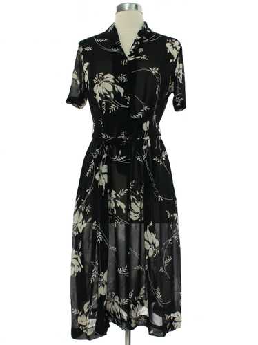 1940's Rayon Crepe Dress - image 1