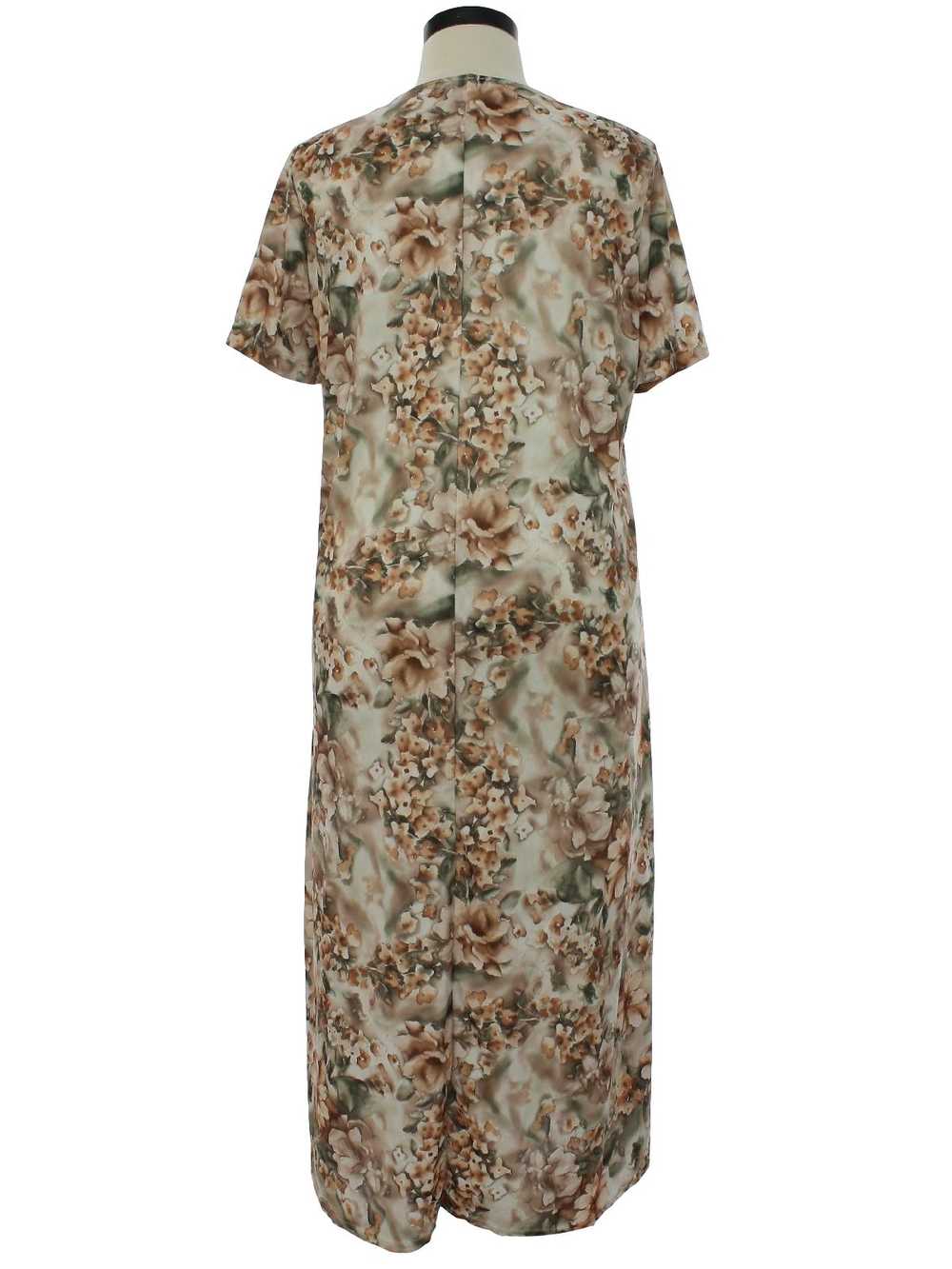 1970's LANY New York A-Line Maxi House Dress - image 3