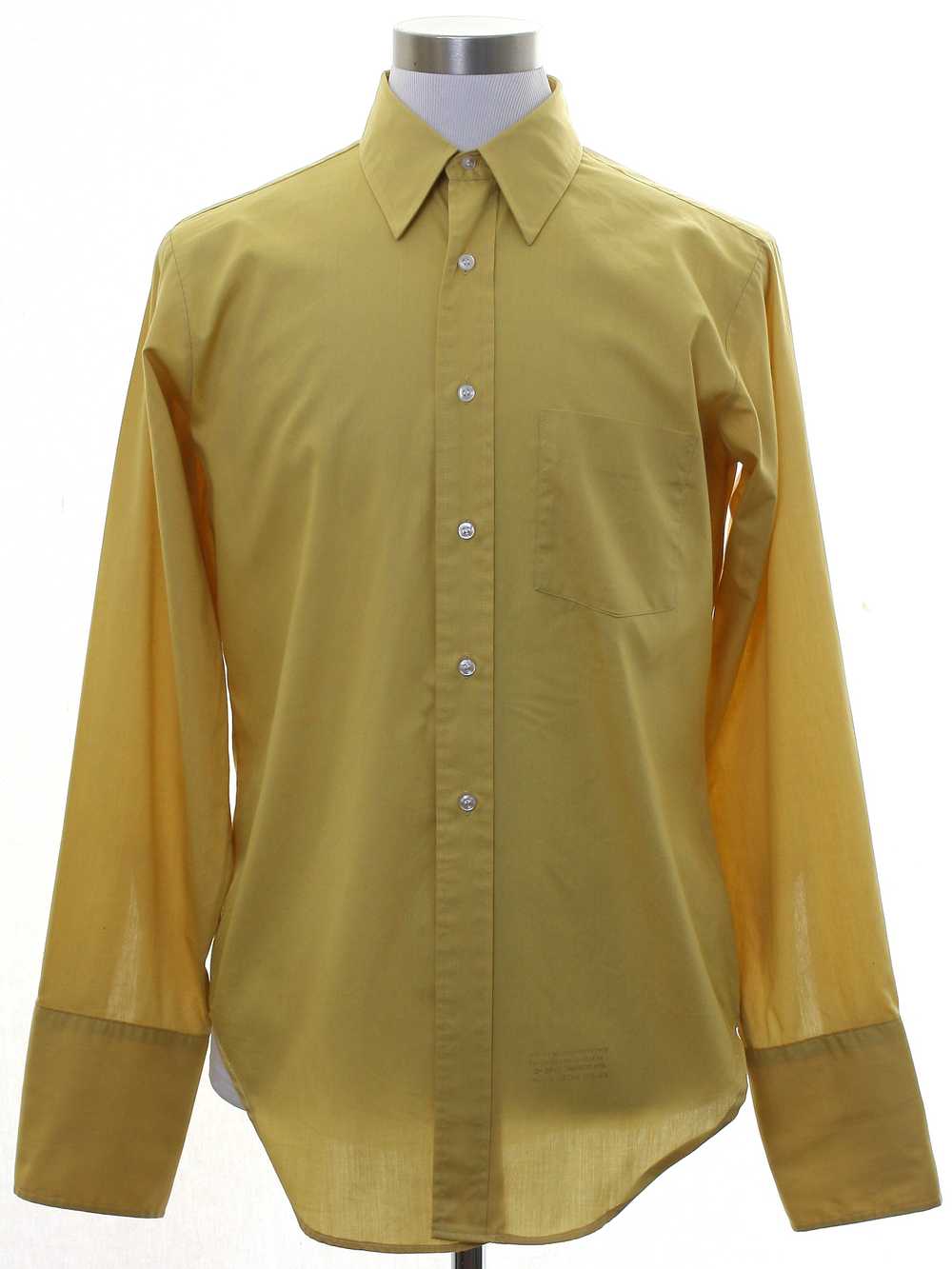 1960's Arrow Decton Mens Mod French Cuff Shirt - Gem