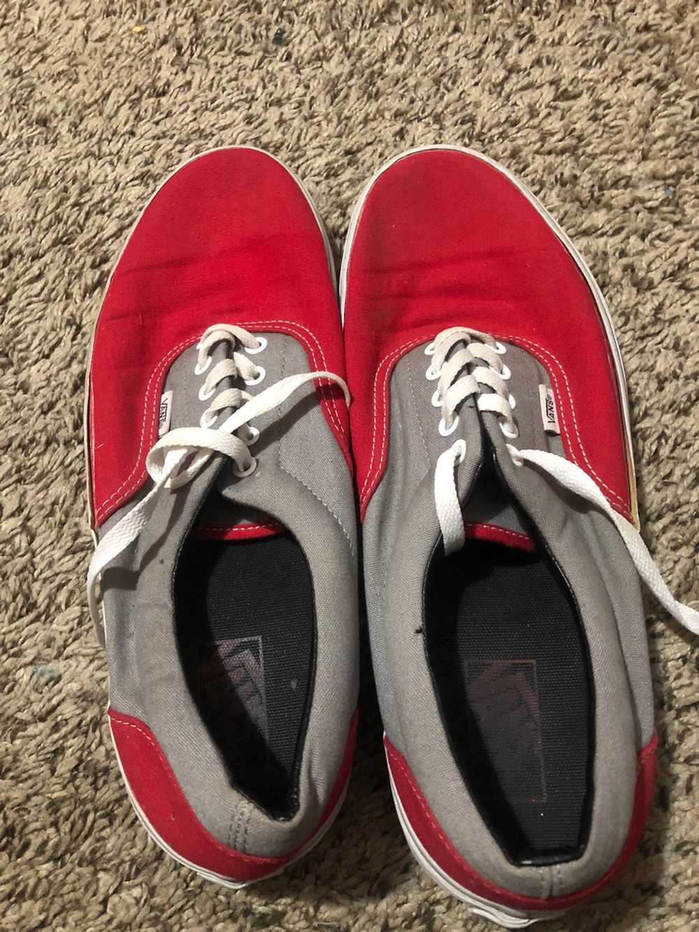 Vans Era Vans two tone red/gray size 12 - image 1