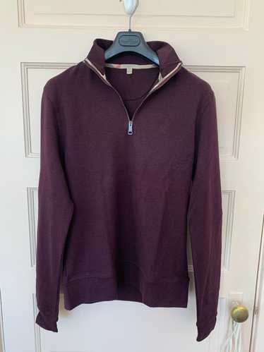 Burberry Burberry Brit Half Zip Sweater - Maroon