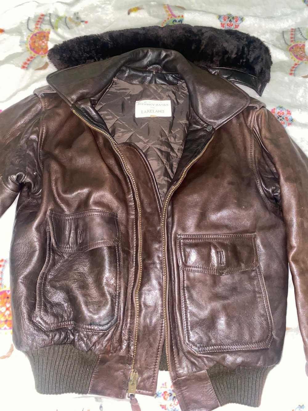 Vintage Lakeland Vintage Leather Jacket With Fur Gem