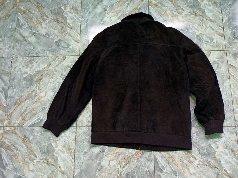 Japanese Brand Vintage SubUrban Lather Jacket Zip… - image 2