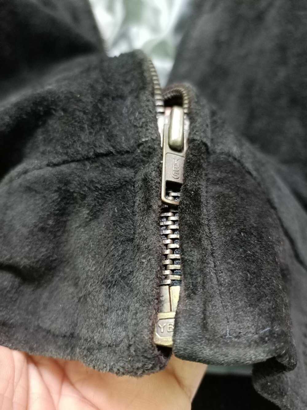 Japanese Brand Vintage SubUrban Lather Jacket Zip… - image 9