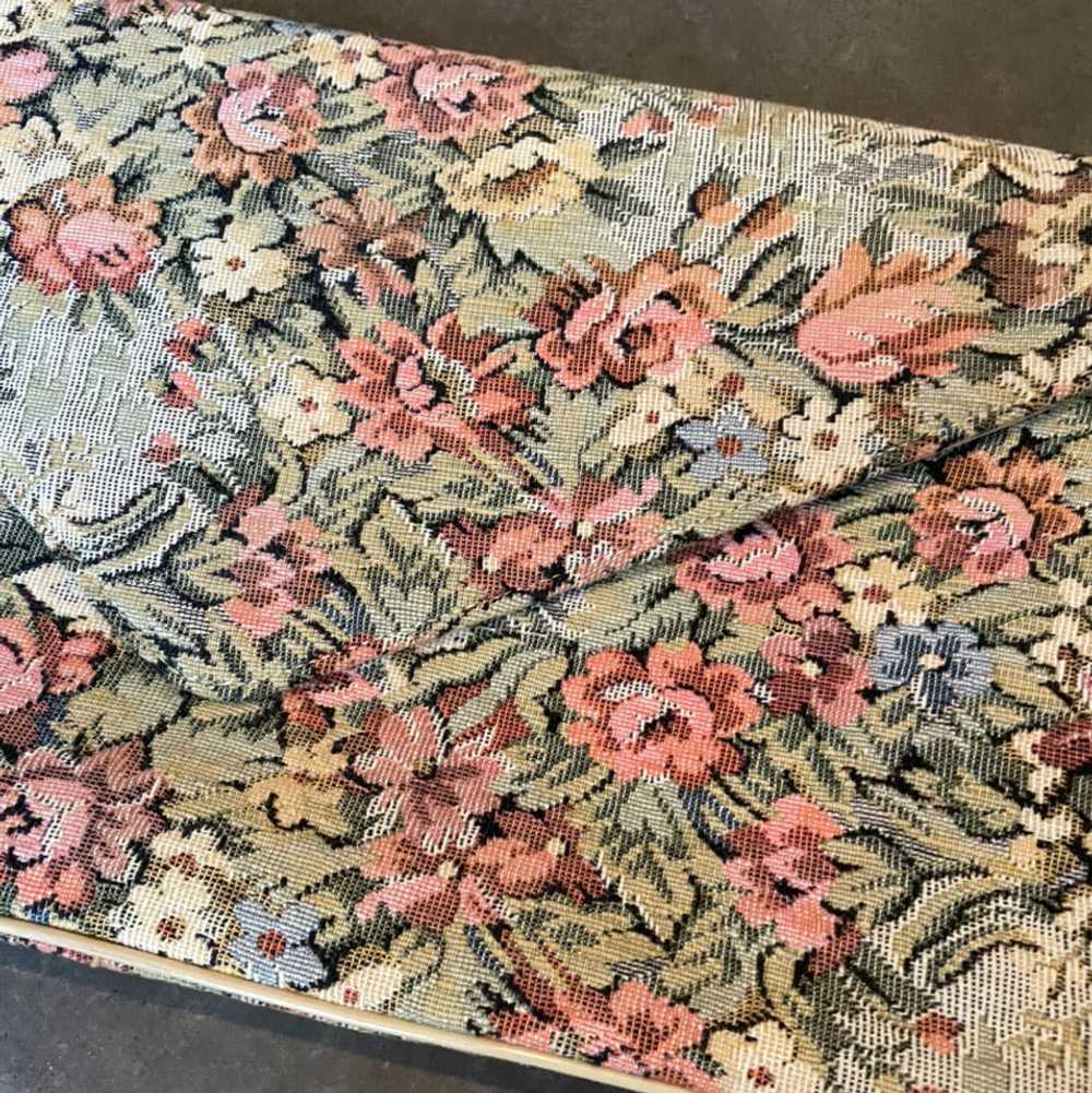 Oversized Vintage Floral Tapestry Clutch - image 3