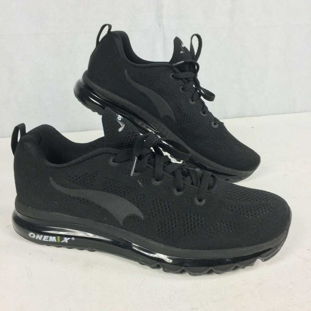 Designer ONEMIX Black Athletic Sneakers Sz 12 Run… - image 3