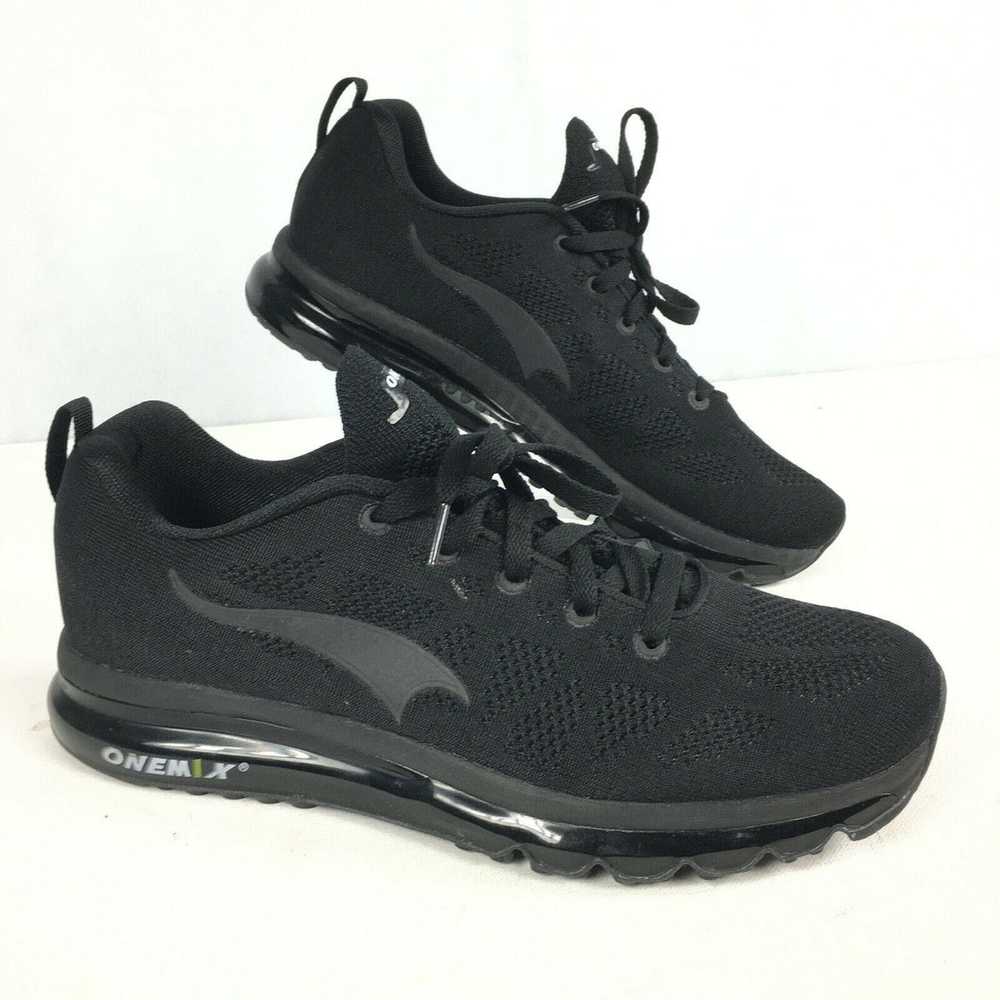 Designer ONEMIX Black Athletic Sneakers Sz 12 Run… - image 4