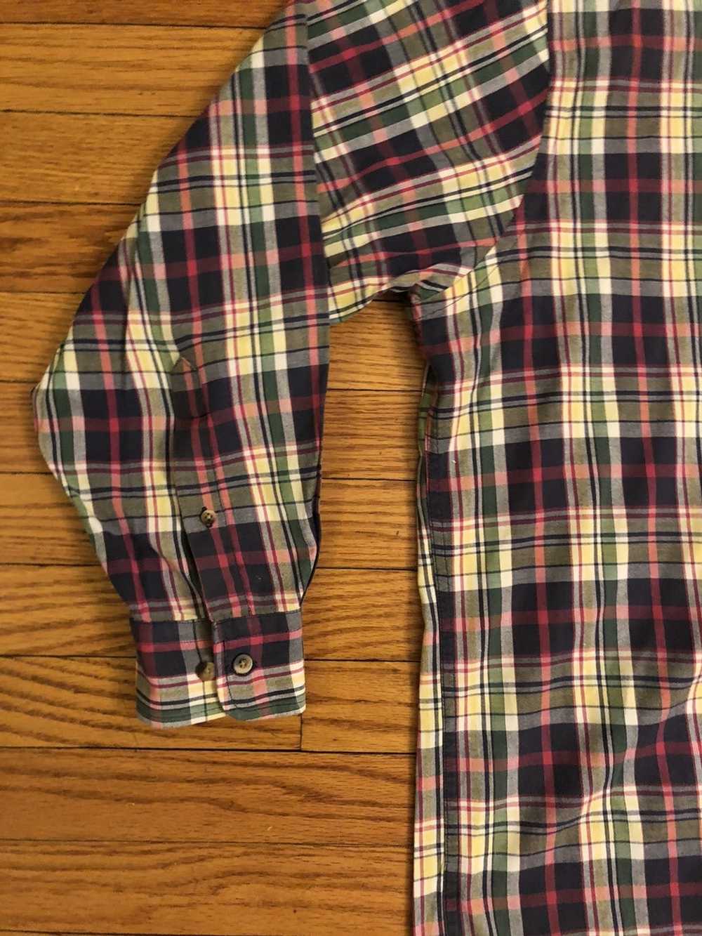 Lands End LANDS END Vintage MADRAS Plaid Made in … - image 2