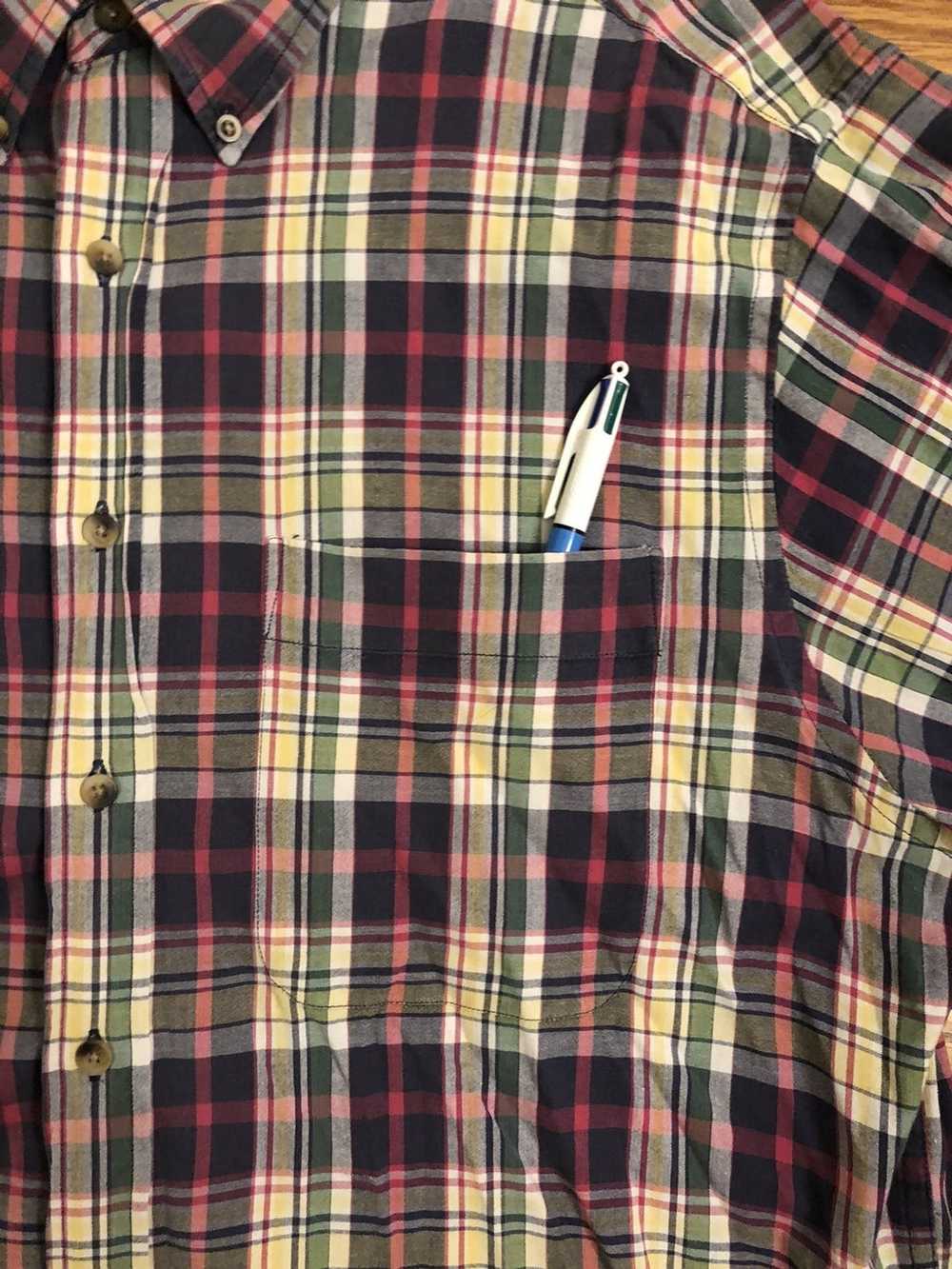 Lands End LANDS END Vintage MADRAS Plaid Made in … - image 3