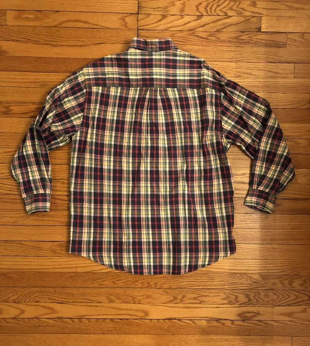 Lands End LANDS END Vintage MADRAS Plaid Made in … - image 9