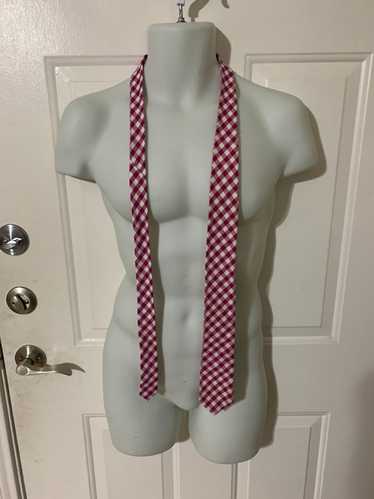 J.Crew Cotton Gingham Check skinny tie