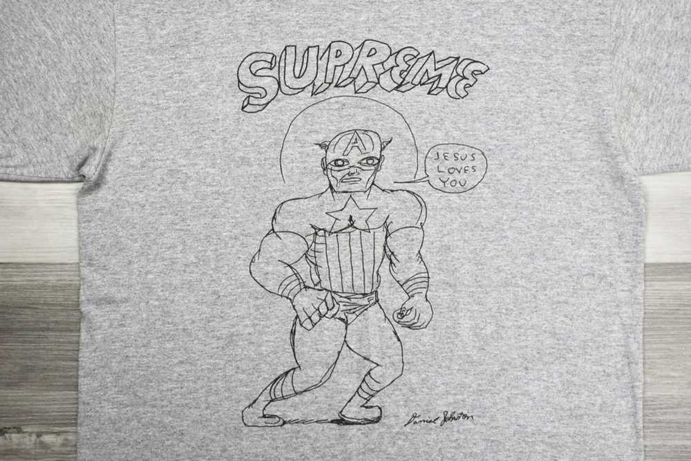 Supreme Supreme x Daniel Johnston Captain America Tee - Gem