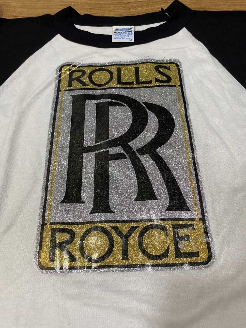 Vintage Vintage x 80s Rolls Royce Baseball Shirt … - image 2