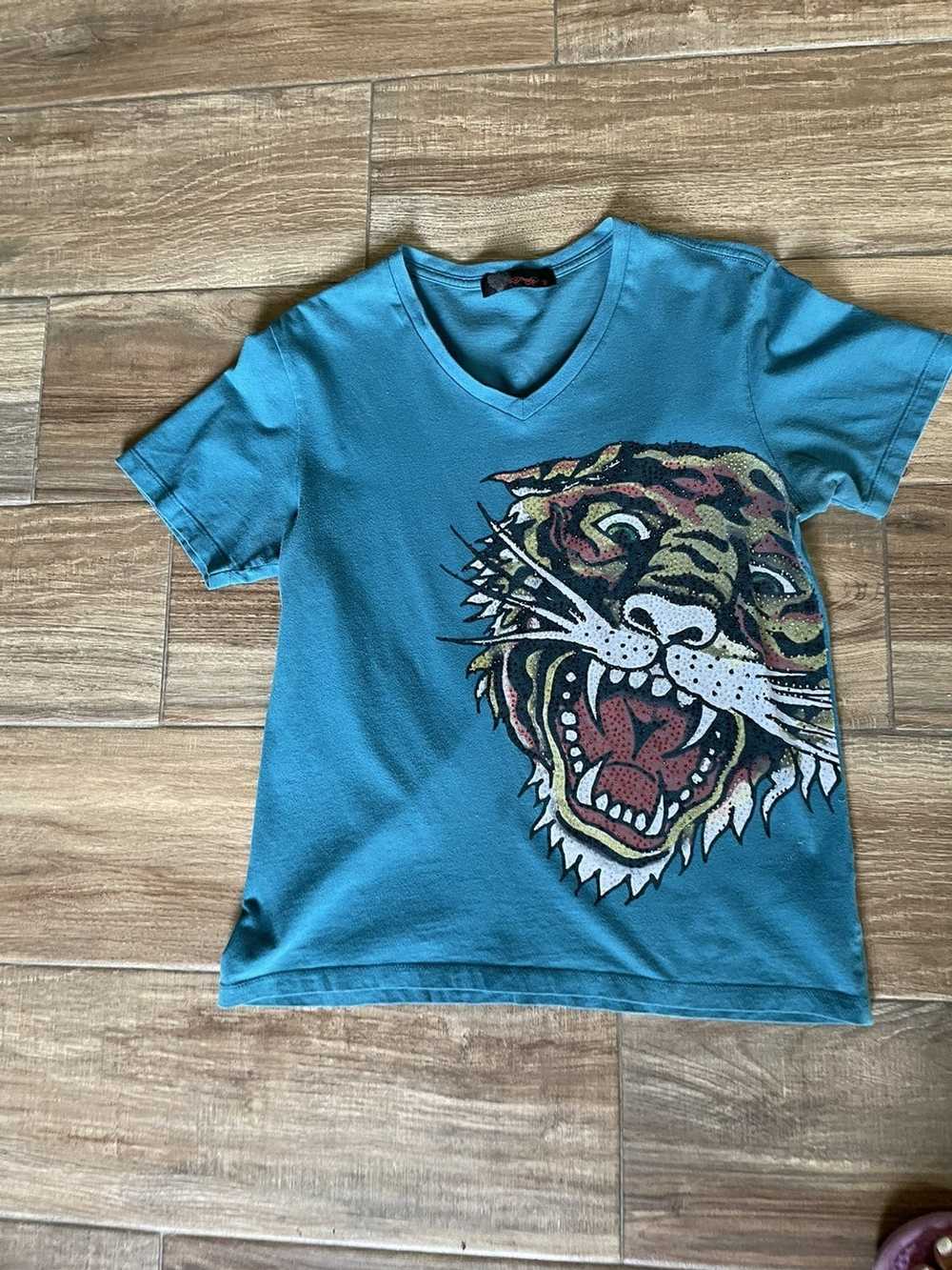 Ed Hardy Vintage tiger rhinestone Ed Hardy t-shirt - image 2