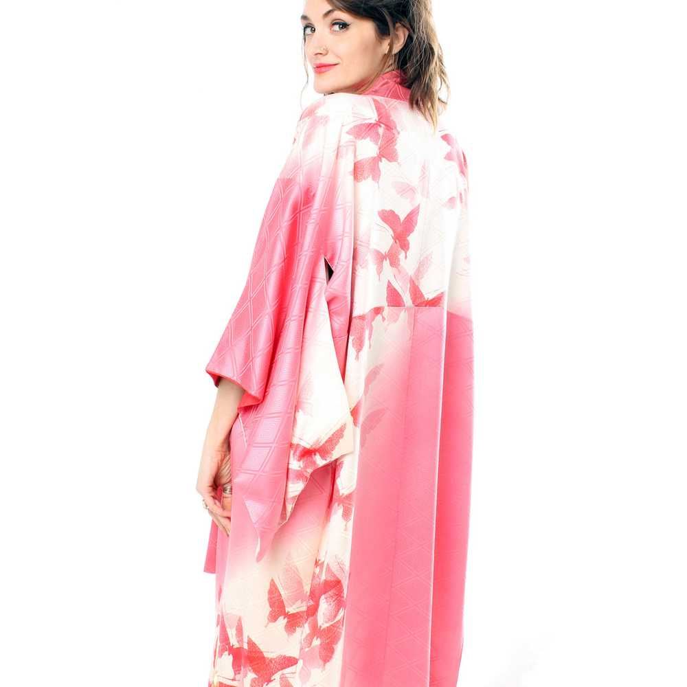 Pink Butterfly Kimono - image 10