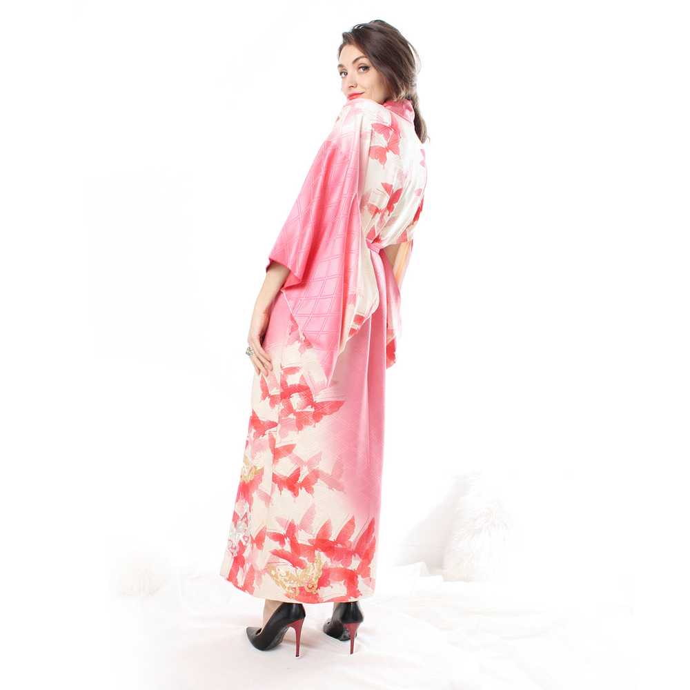 Pink Butterfly Kimono - image 2