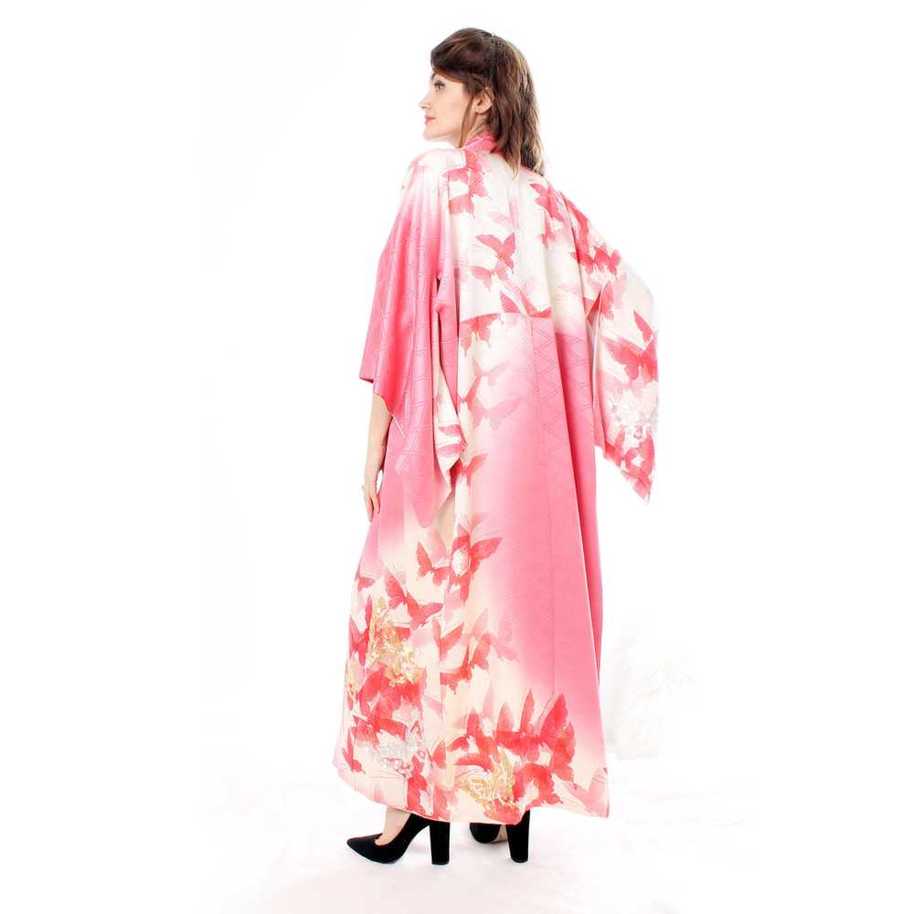 Pink Butterfly Kimono - image 8