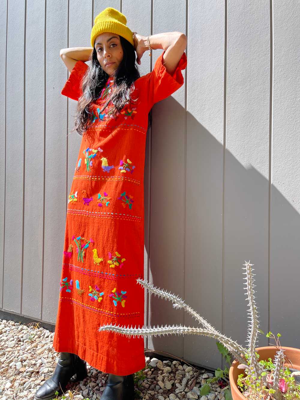 60s/70s Mexican Embroidered Maxi - image 2