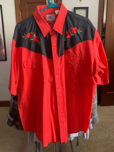 Vintage Used embroidered “rodeo” shirt