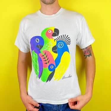 Vintage 1980s Single Stitched Parrot Tee - image 1