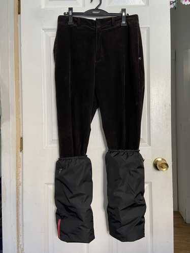 Prada Corduroy Trousers w/ Removable Cargo Pouches - image 1