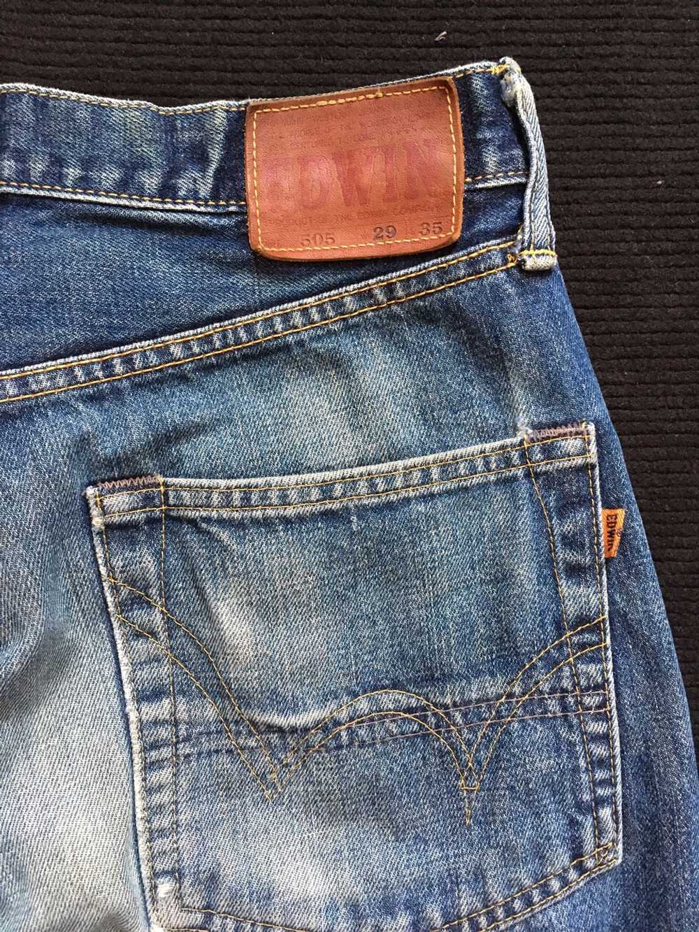 Edwin × Japanese Brand Edwin Lot 505 Selvedge Distres… - Gem