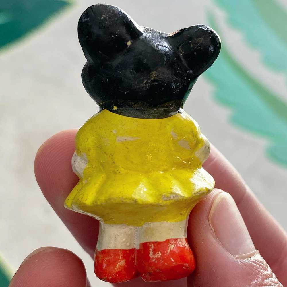1930s Handmade Mickey and Minnie Figurines - image 3