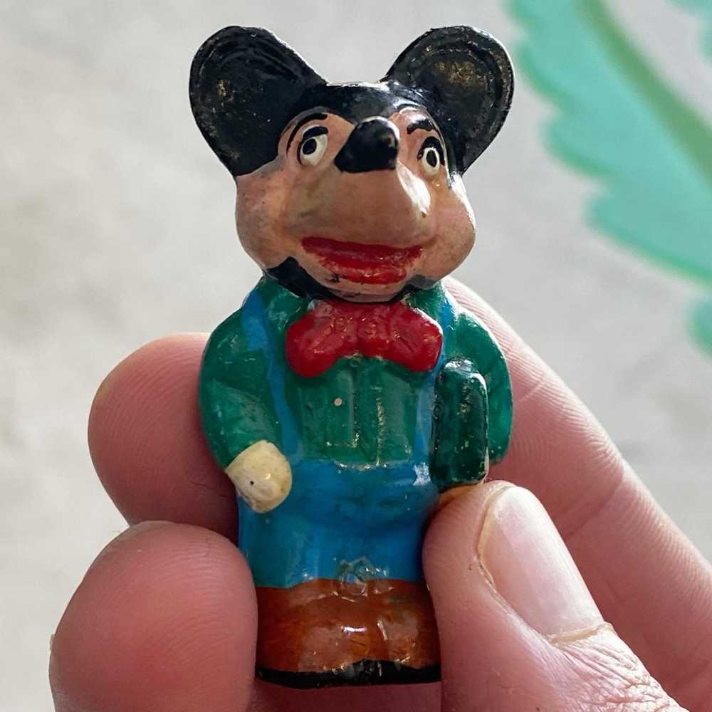 1930s Handmade Mickey and Minnie Figurines - image 4