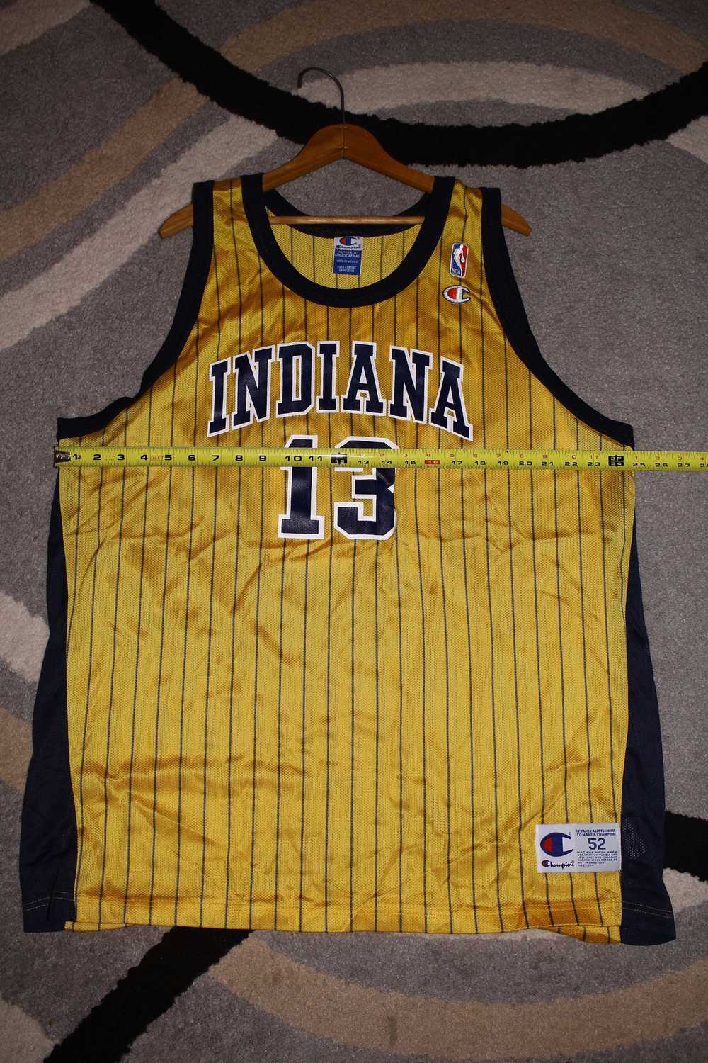 Vintage 90s Indiana Pacers Travis Best Champion Brand Jersey 