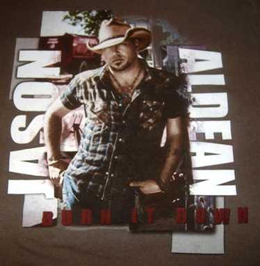 Band Tees × Tour Tee Jason Aldean 2015 Burn It Dow