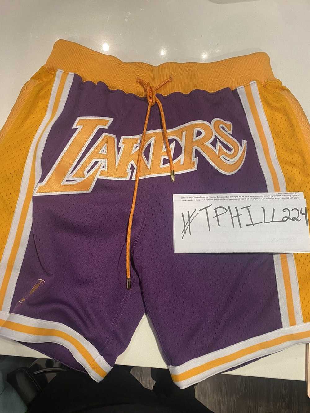 Just don lakers sale shorts purple