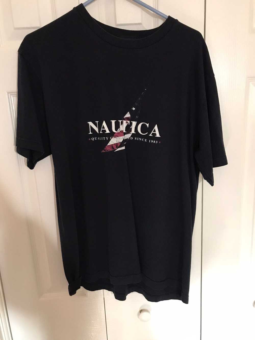 Nautica × Vintage vintage nautica american flag t… - image 1