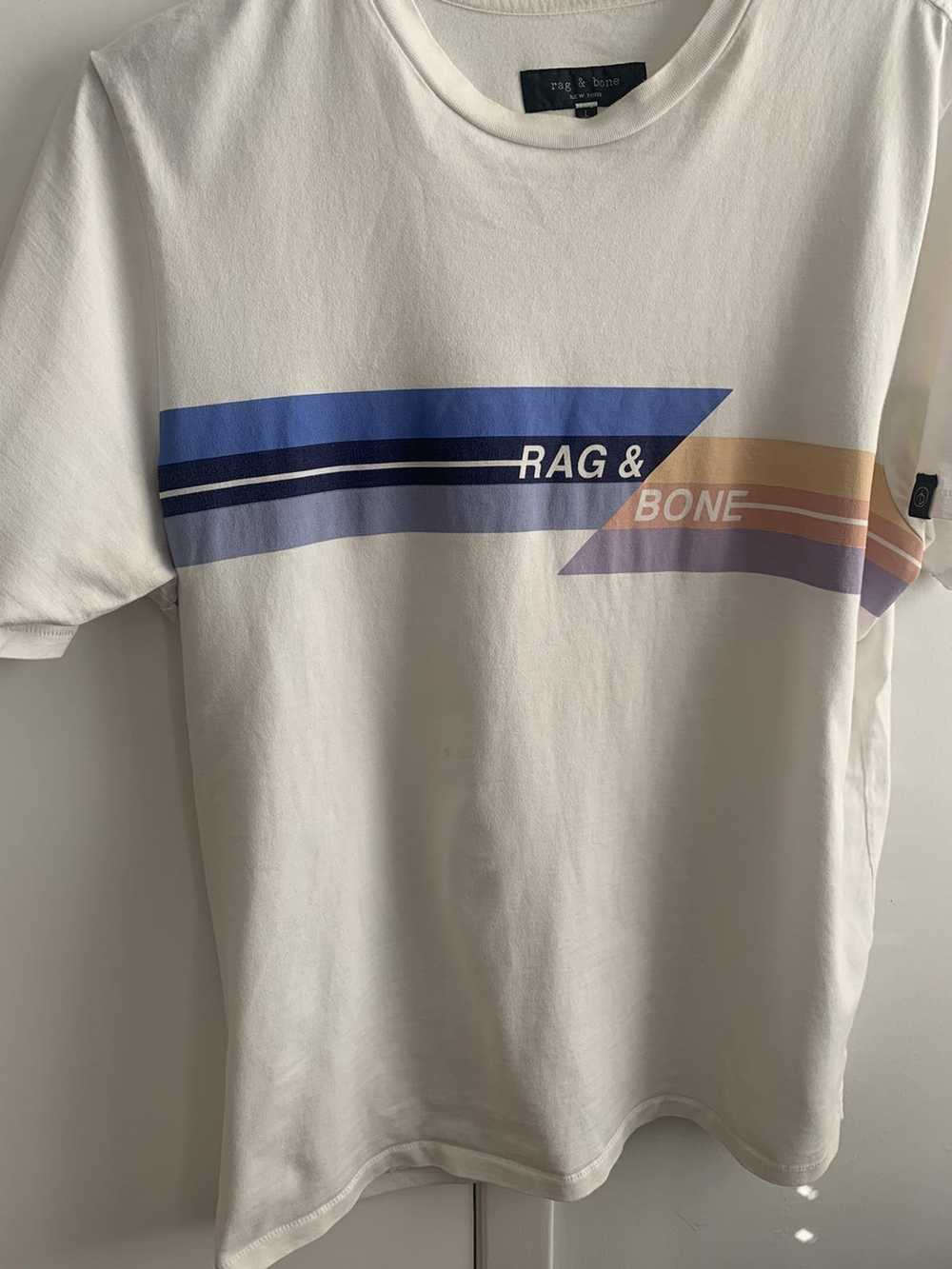Rag & Bone Rag And Bone Men’s White Glitch T-Shir… - image 2