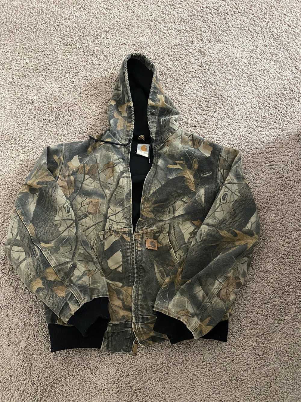 Carhartt Vintage RealTree Camo Canvas Zipup Hoodie - image 1