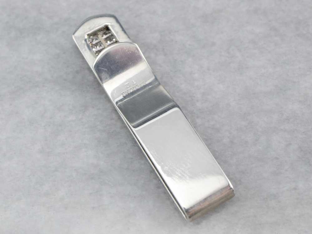 Diamond Sterling Silver Tie Bar - image 6