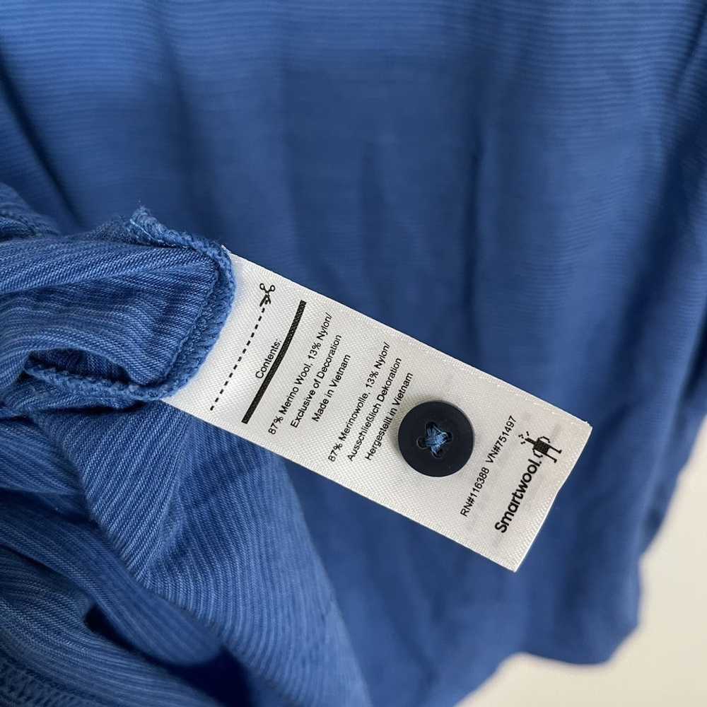 Smart Wool Smartwool Striped Short Sleeve Polo Sh… - image 6