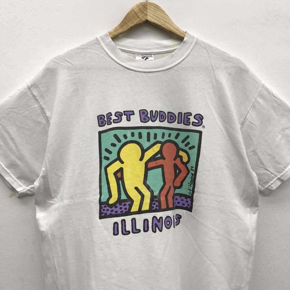 Keith Haring × Vintage KEITH HARING Best Buddies Illi… - Gem