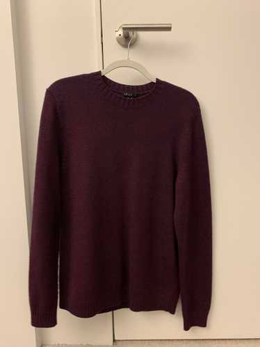 Theory Theory Burgundy Sweater - 100% Merino Wool,