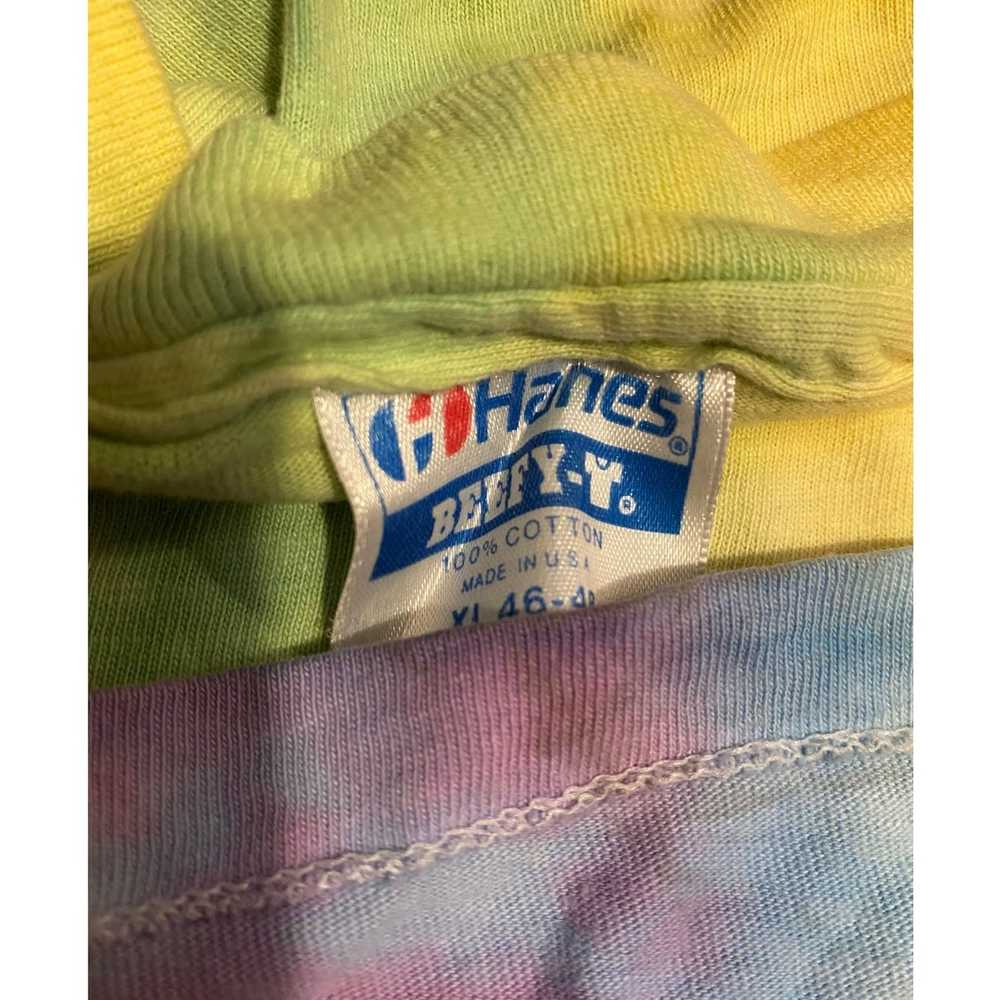 Hanes Vintage Hanes Tie Dye Shirt XL Single stitch - image 3