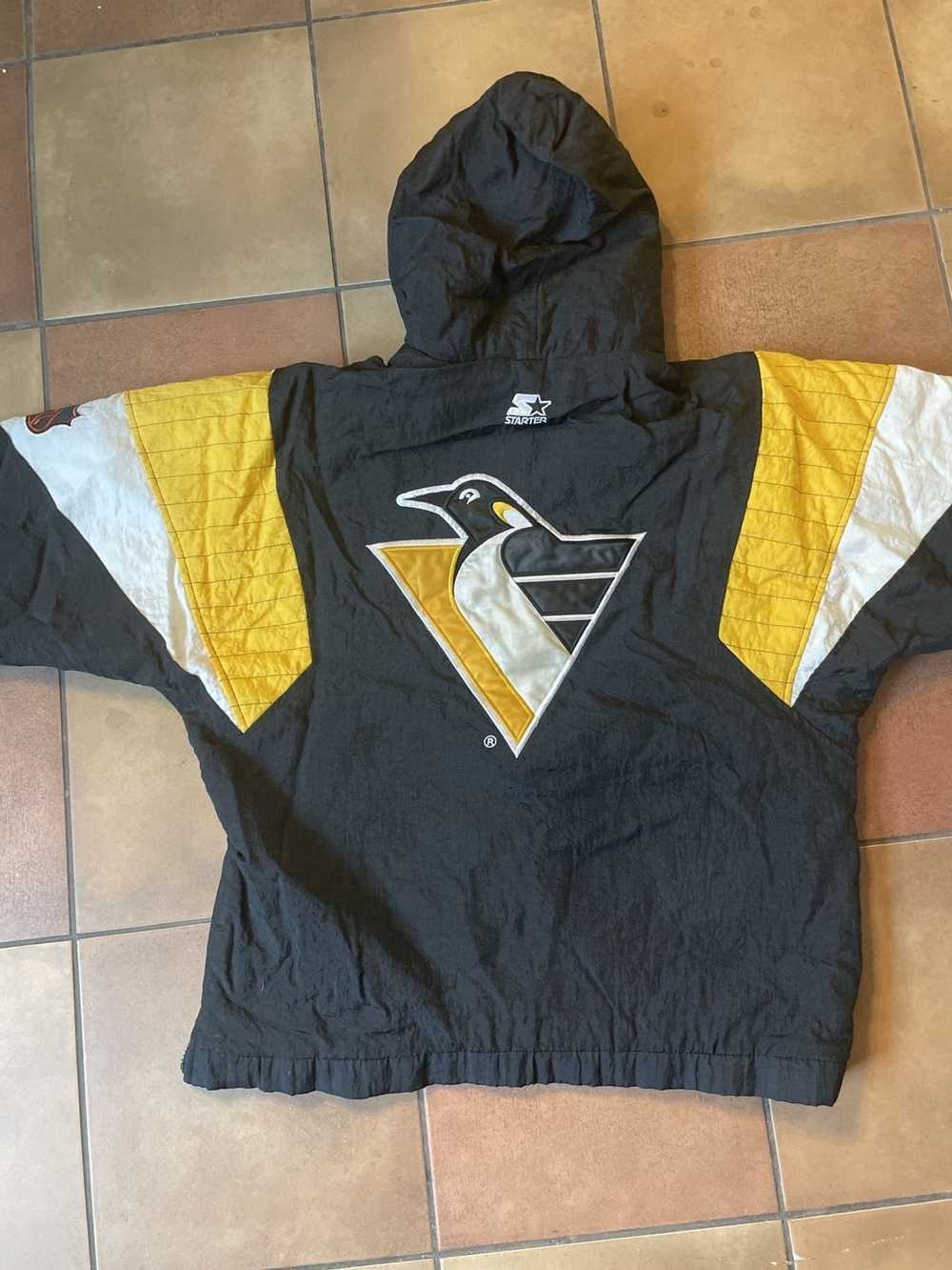 Pittsburgh Penguins Hockey NHL Stanley Cup fan starter winter jacket size  Large on eBid United States