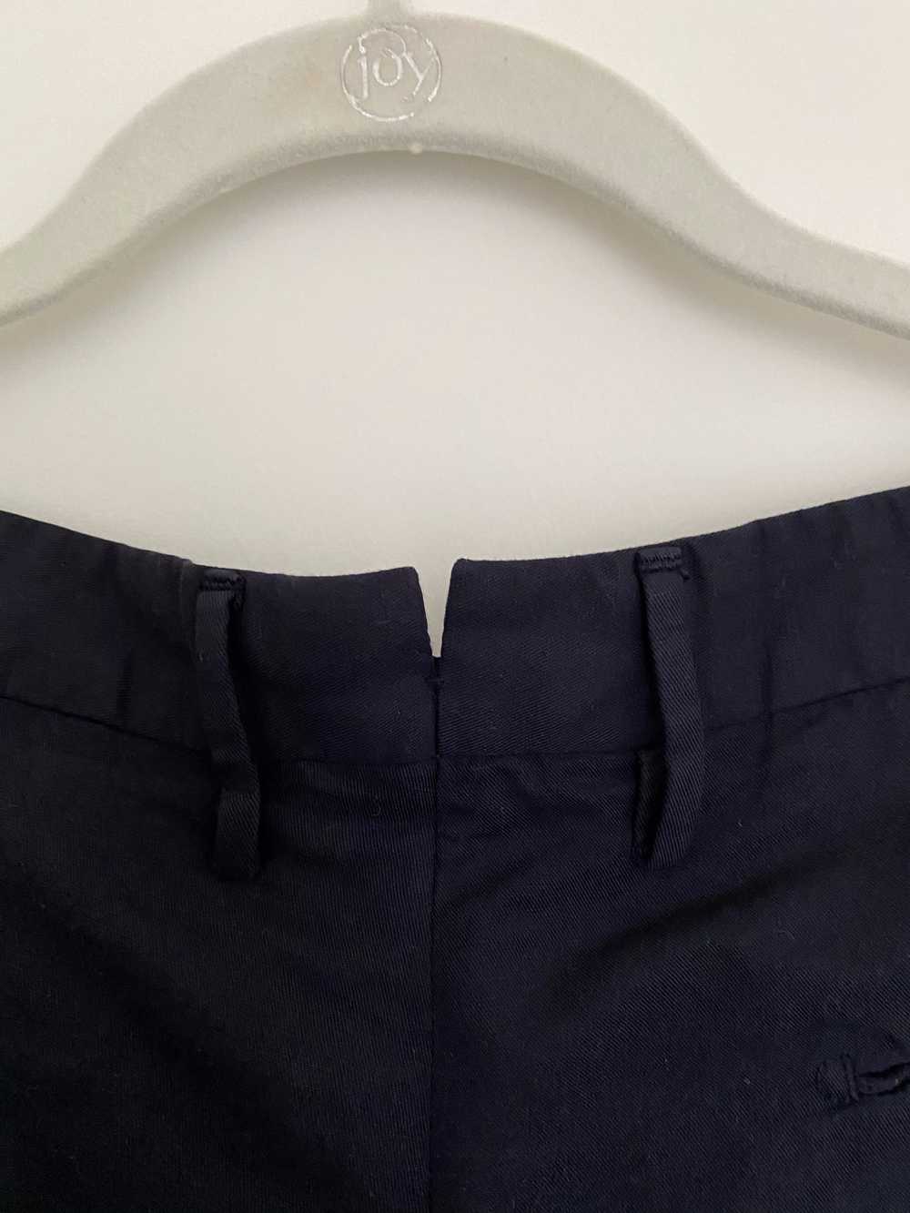 Incotex Incotex ChinoLino Navy Blue Pleated Shorts - image 6