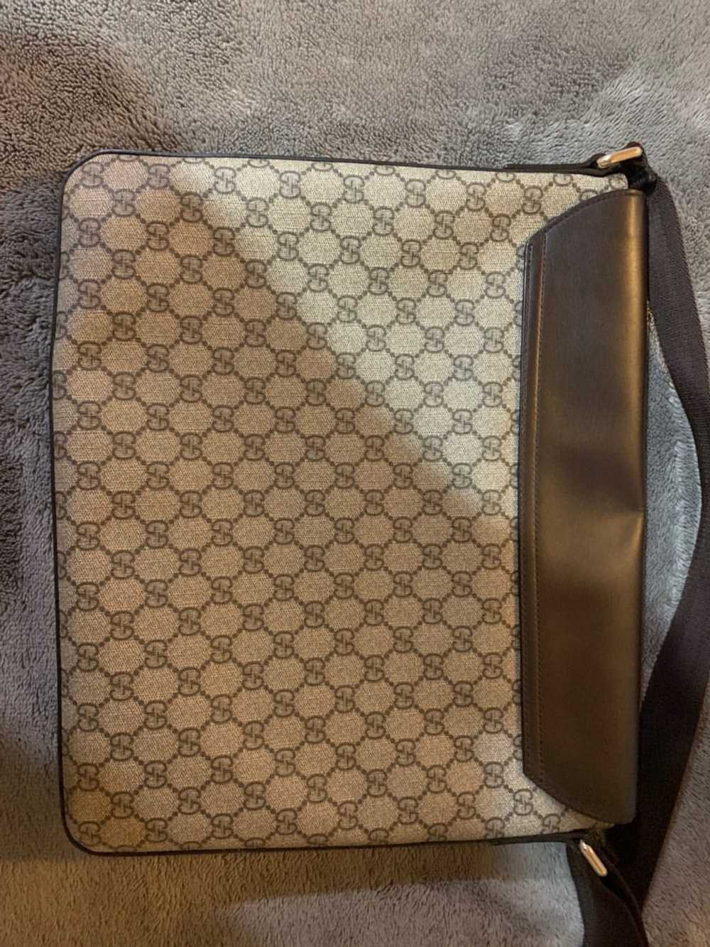 Gucci Lightly used brown Gucci laptop bag - image 2