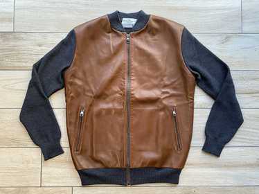 Salvatore Ferragamo Wool Leather Ferragamo bomber - image 1