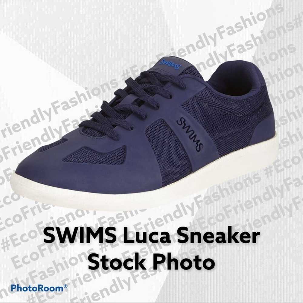 Swims Swims Men Blue Navy Mesh and Rubber Luca Sn… - image 1